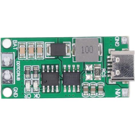 Batterielademodul Grün Automatisches Laden Schutz vor Kurzschluss und Überspannung DC 3–6 V 2