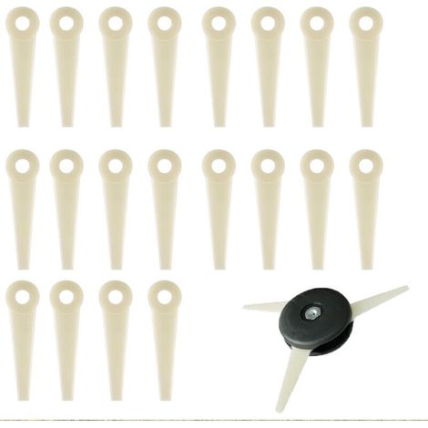 20 lames de coupe en une seule pièce, lames de rechange pour coupe-bordures, lames de tondeuse à gazon adaptées aux modèles Stihl Polycut 5-3, 6-2, 6-3, 7-3, 10-3, 20-3, 40-3, 41-3