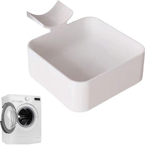 Bac de récupération pour lave-linge, lot de 4, bac de récupération universel pour lave-linge, 17,8 x 17,8 cm (1/5)