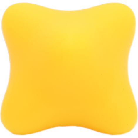 Balle anti-stress jaune pour exercices de préhension et renforcement musculaire des doigts et poignets (1/5)