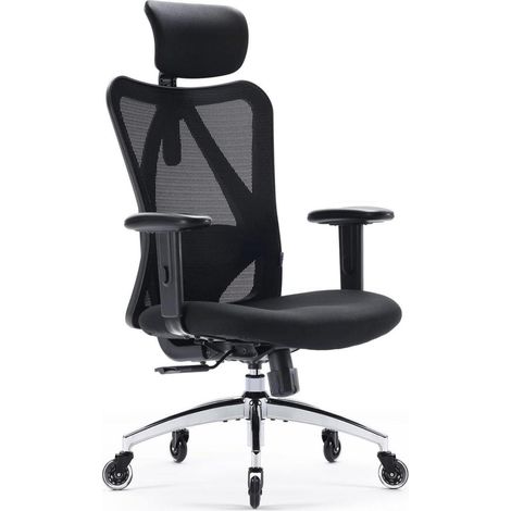 SIHOO Ergonomischer Schreibtischstuhl mit Lordosenstütze und Kopfstütze (1/5)