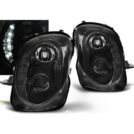 Paire de feux phares Alfa Romeo Mito de 2008 a 2019 Daylight DRL led noir-27360955