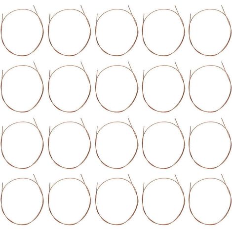 20 baguettes de soudure en cuivre rouge basse température, diamètre 0,04 pouce, baguettes de brasage rondes en cuivre (1/5)