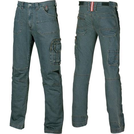 Jeans Da Lavoro U Power Traffic con Inserti Stretch Blue 60