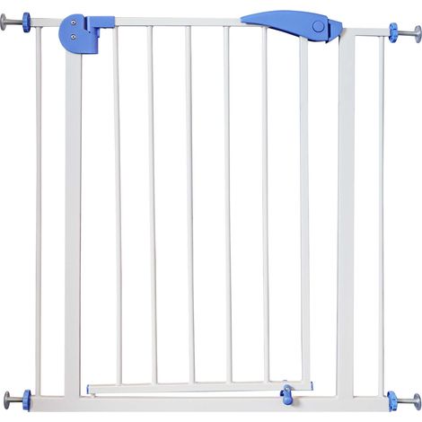 Toboli Rejilla de protección escaleras ajustable 75-82cm barrera para niños y mascotas sin taladrar