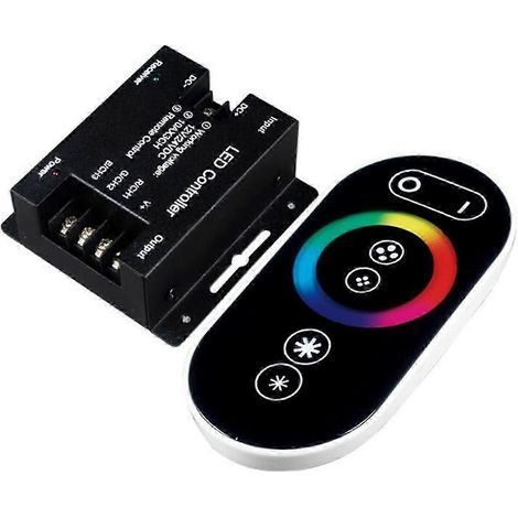 Télécommande RF LED avec variateur tactile RGB. 10 A/canal. 12 V/24 V CC. pour rubans LED RGB. portée max. 20 m. (1/5)