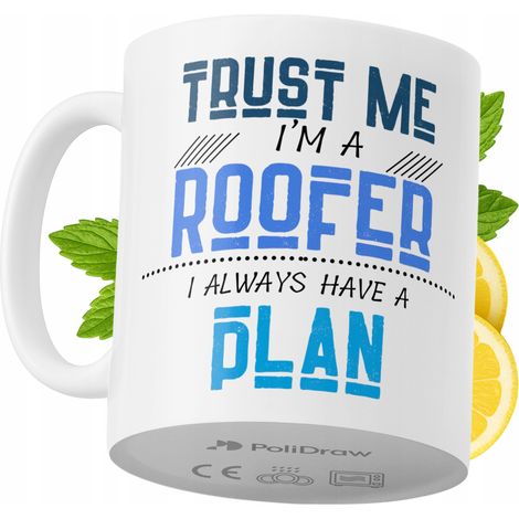 Lustige Kaffeetasse für Dachdecker mit witzigem Textdesign – ideal für Geburtstage, Namenstage, Feiertage und besondere Anlässe. Hochwertige Tasse für Zuhause, Büro und Arbeit. Farbe: Weiß, 330 ml.