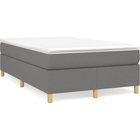 Maison Exclusive - Boxspringbettgestell Dunkelgrau 120x200 cm Sto (1/5)