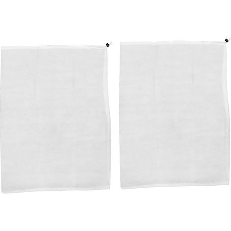 CCYKXA2-Piece Potted Plant Cover, Anti-Frost Winter Plant Cover, White Non-Woven Fabric with Drawstring, Windproof and Frost-Resistant (1/5)