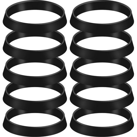 10pcs Bague d'Étanchéité en Silicone Conique, Rondelles de Plomberie Joint en Caoutchouc pour Tuyau de 1-1/2 Pouce Drain de Douche Évier de Cuisine Robinet (1/5)