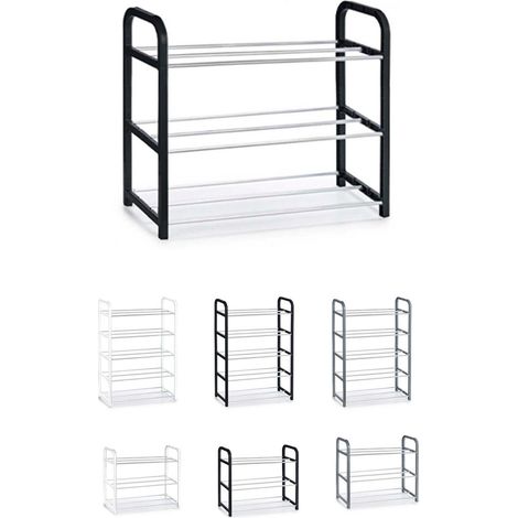 Zapatero de Metal y Plástico – Zapatero Organizador Ideal para Recibidor, Pasillos y Salón (1/5)