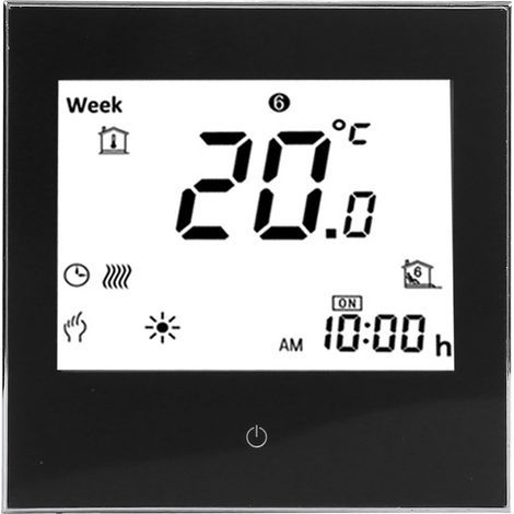Thermostat de salle de chauffage, écran LCD Programmable hebdomadaire, écran tactile 5A AC110-230V (1/5)