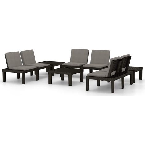Maison Exclusive - Set de muebles de jardín 6 piezas con cojines (1/5)