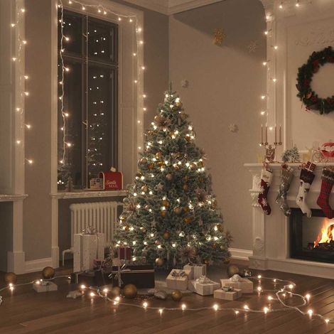vidaXL Tira de luces con 300 LED PVC blanco cálido 30 m (1/5)