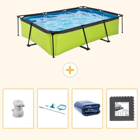 Exit-toys Piscine Exit Rectangulaire - 300x200x65 cm - 5-pièces S217 (1/5)