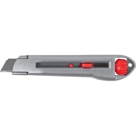 Coltello universale per tappezzeria con lama spezzabile da 18 mm e blocco cinema, 1 pz.