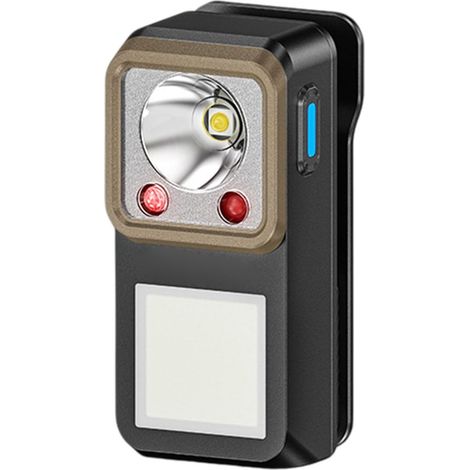 Petite lampe de poche LED rechargeable avec pince, travail sans (1/5)