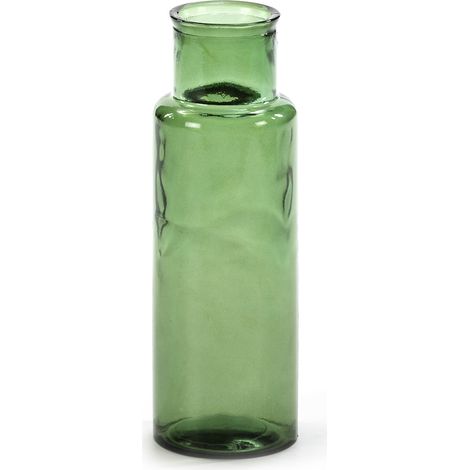 Vase 14x14x45 Verre Vert (1/2)