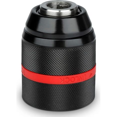 Mandrino autoserrante, mandrino a sgancio rapido da 2-13 mm 1/2-20UNF, mandrino autoserrante per trapano a batteria, mandrino autoserrante per trapano manuale, mandrino autoserrante a cambio rapido pe (1/5)