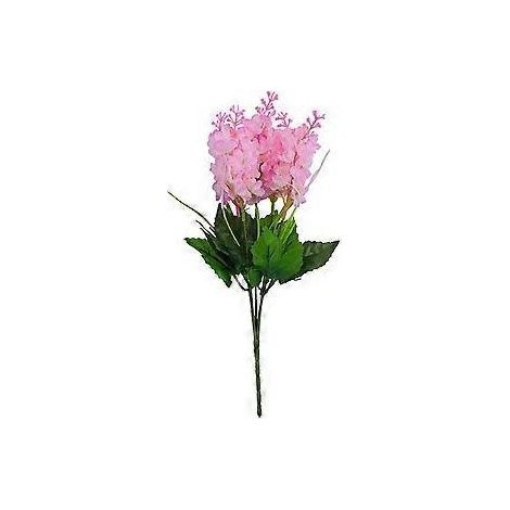 Bouquets de fleurs artificielles glycine et jacinthe en vrac pour vase, décoration intérieure et extérieure, jardin, hôtel, fête, mariage (rose) (1/4)