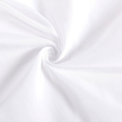 Cache Sommier Queen 38 cm Retombée avec Coins Fendus, Jupe de Lit Élastique Ajustable Anti-Poussière Blanc (1/5)