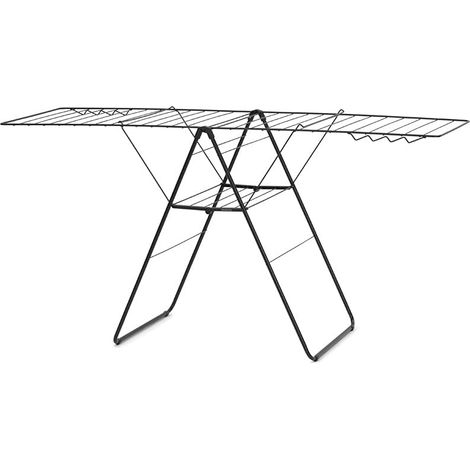 Séchoir HangOn, Étendoir Linge Intérieur, Noir Mat, 25m (1/5)