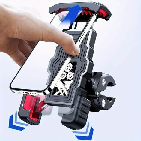 Support Téléphone Moto - Guidon 18-34 mm - Rotation 360° - Compatible Smartphone 4,7-7 Pouces - 1 Pièce (1/5)
