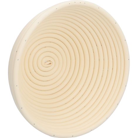Waschbarer Brotgärkorb, innovative runde beige Backform 20x8cm, ideal für Küche, Haushalt und professionelle Bäckerei. (1/5)