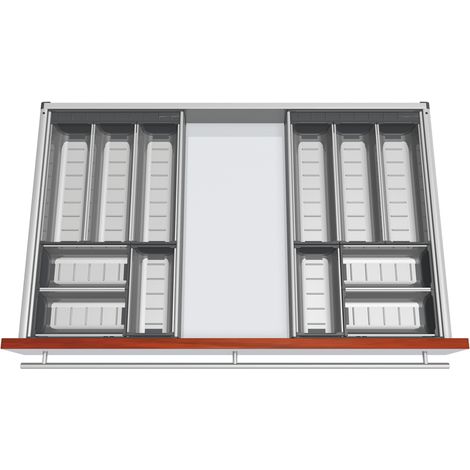 Blum Orga-Line Besteckeinsatz Schalen-Set KB 800-899mm, NL 450mm, grau (1/3)