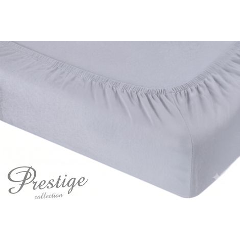 Jersey-Spannbettlaken 180x200 Hellgrau Prestige Kollektion 160 g/m²