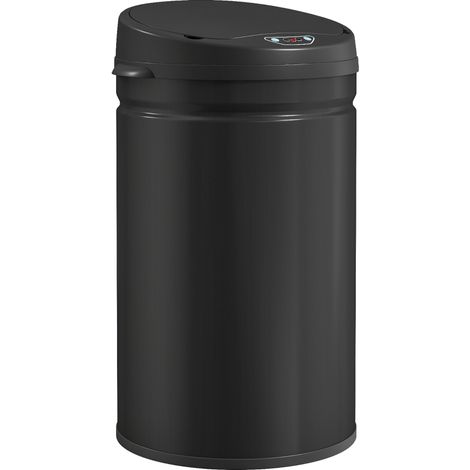 Poubelle à capteur de 30 litres avec fonction de fermeture douce, poubelle en acier inoxydable sans contact pour cuisines hygiéniques combinable