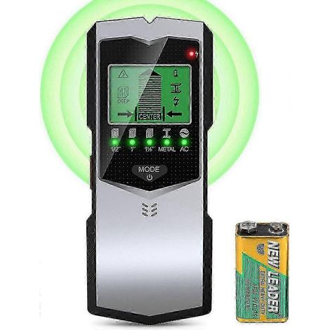 5-in-1 Water Pipe & Cable Detector with Audio Alarm & Battery Power( ) (1/5)