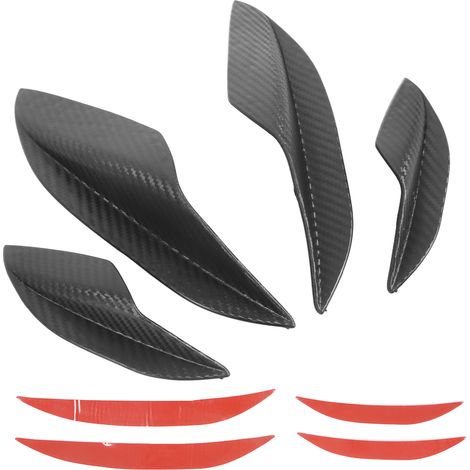 Eosnow Stoßstangenflosse, Auto-Vorderseite, Splitter, Canards, Lippe, Spoiler, Deflektor, Ersatz für Mitsubishi, Kohlefaser