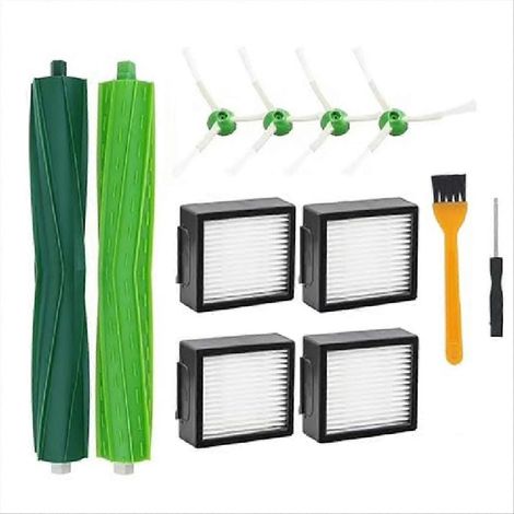 Accessoires pour balayeuses : brosses en caoutchouc, filtres HEPA, brosses latérales (compatibles avec i7+, i3, i4+, i6, i6+, i8, i8+, E5 et E6). (1/5)