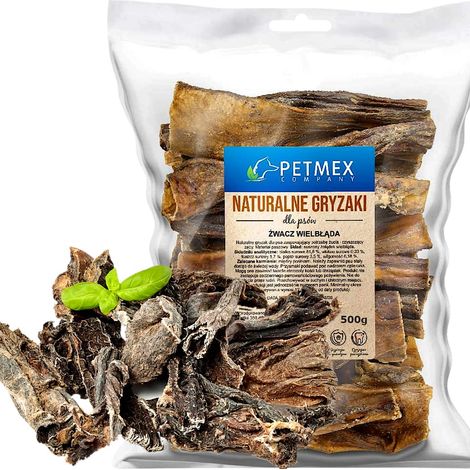 Un manjar, un masticable natural para perros, Tripas de Camello Secas Petmex 500 g