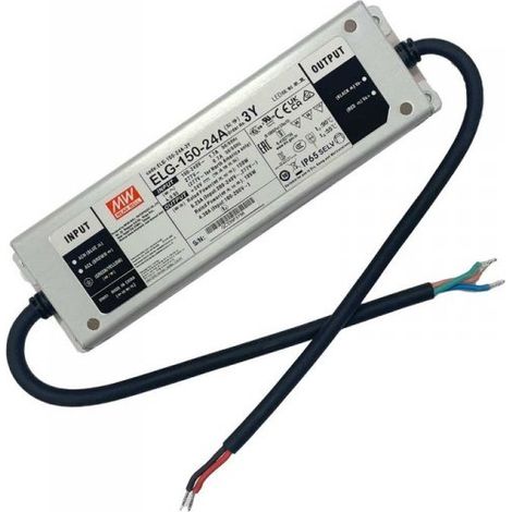 MW MEAN WELL ELG-150-24A-3Y Alimentatore IP65 150W 24V 6,25A Input 220V e 110V