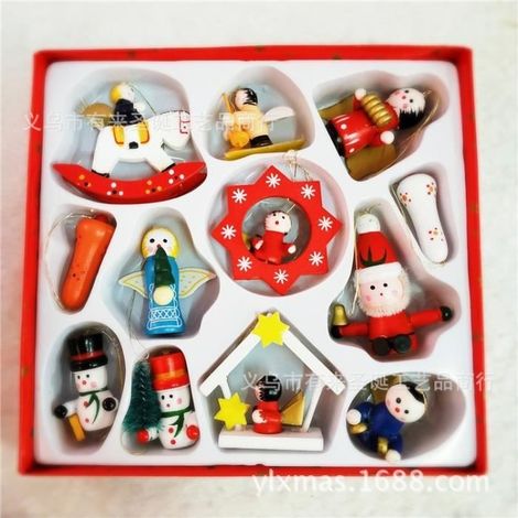 Pendentif de décoration de Noël - ZGEER - Bois - Décorations créatives - Pour enfants - À suspendre