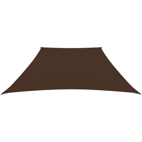 Maison Exclusive - Toldo de vela trapezoidal de tela oxford marró