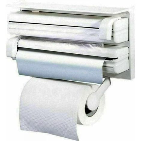 Porta rotolo parete carta pellicola alluminio mensola dispenser cucina rotoli