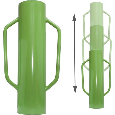 Ramme Handramme Pfahlramme Zaunpfahlramme Pfostenramme 60cm 18kg ø 14,5cm Handpfahlramme (1/8)
