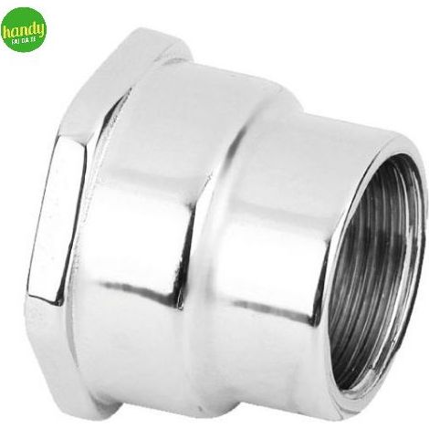 Manicotto ridotto in ottone cromato tiemme femmina 3/4 femmina 1/2