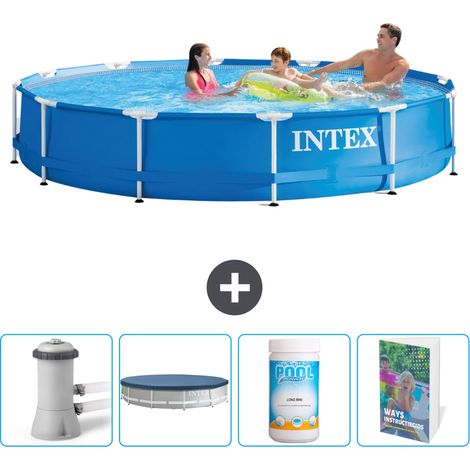 Intex Piscine Tubulaire Ronde - 366x76 cm - 5-pièces SCB116 (1/5)