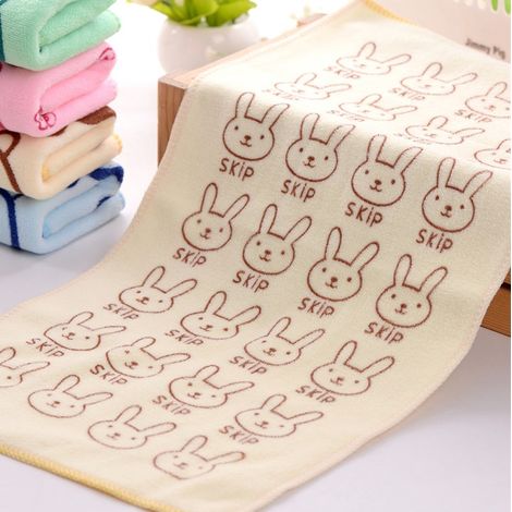 Lot de 3 serviettes ultra-fines en microfibre, imprimé dessin animé, renforcées, super absorbantes, non pelucheuses, pour le visage des enfants D (1/5)