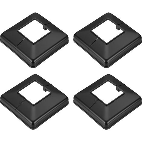 4pcs Jupe De Poteau 2 x 2 Pouces Manchon De Poteau Noir (1/5)
