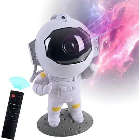 Veilleuse galaxie / Lampe spatiale projecteur d'étoiles avec minuterie et télécommande (1/5)
