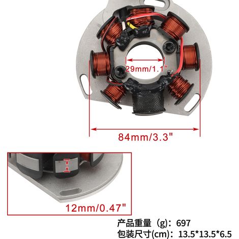 Die Statorspule ist passend für KTM 380 EXC 00-02 MXC 00-01 50339004200 (1/4)