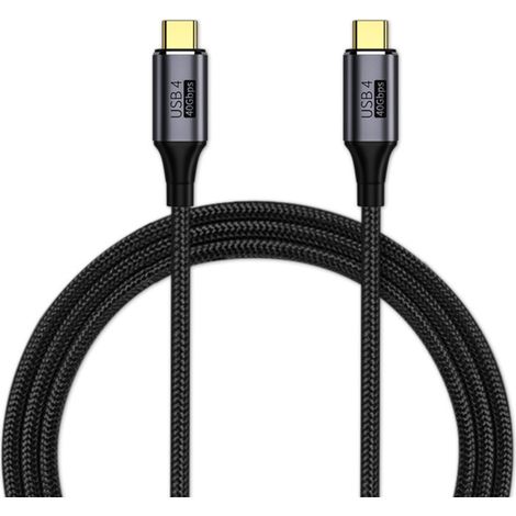 Câble de données USB 4.0 PD à charge rapide multifonctionnel, transmission haute vitesse 40 Gbit/s, HD 8K 60 Hz, câble de données USB Type C (1/5)
