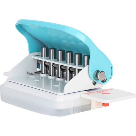 Adjustable Green Manual Hole Punch for Office or Home - Universal A4 Hole Punches (1/5)