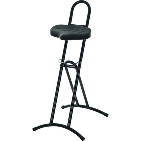 Assis-debout STIER repliable, hauteur d'assise 600-850 mm, assise en PU