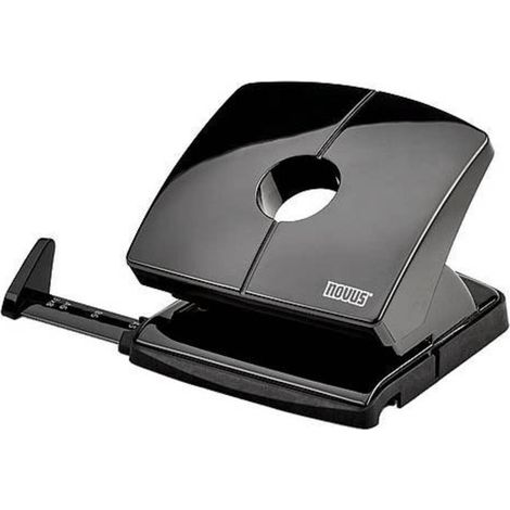 Novus Office 60-B22001 Perforatore da ufficio Locher B220 mit AS 20Blatt schwarz Nero 20 Fogli (80 g/m²) (1/5)